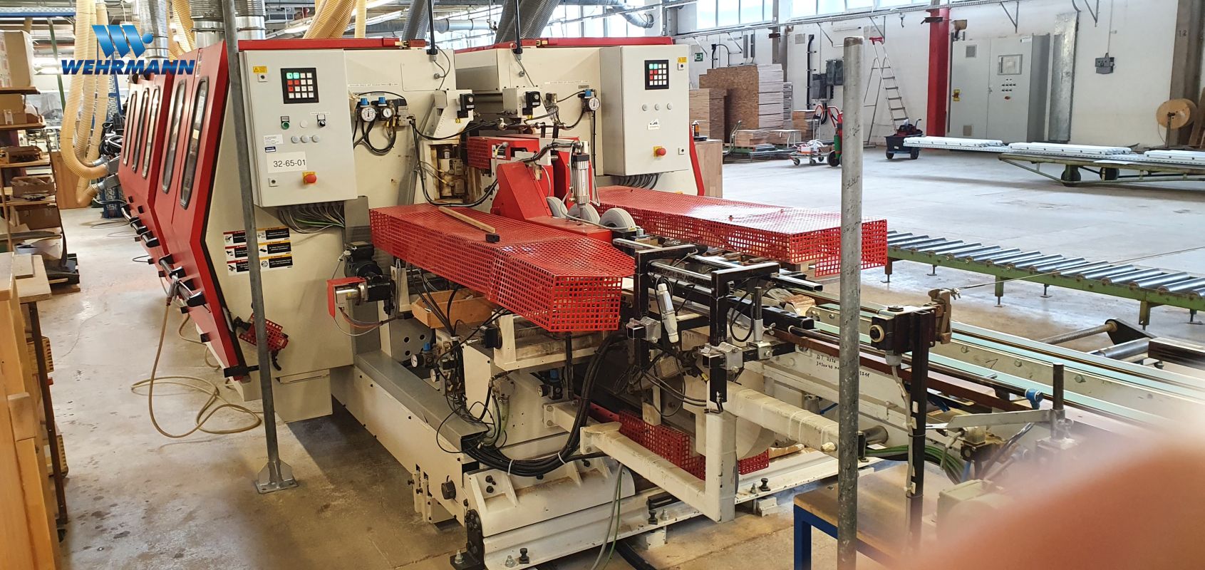 Double end tenoner for solid wood panels / IMA / 