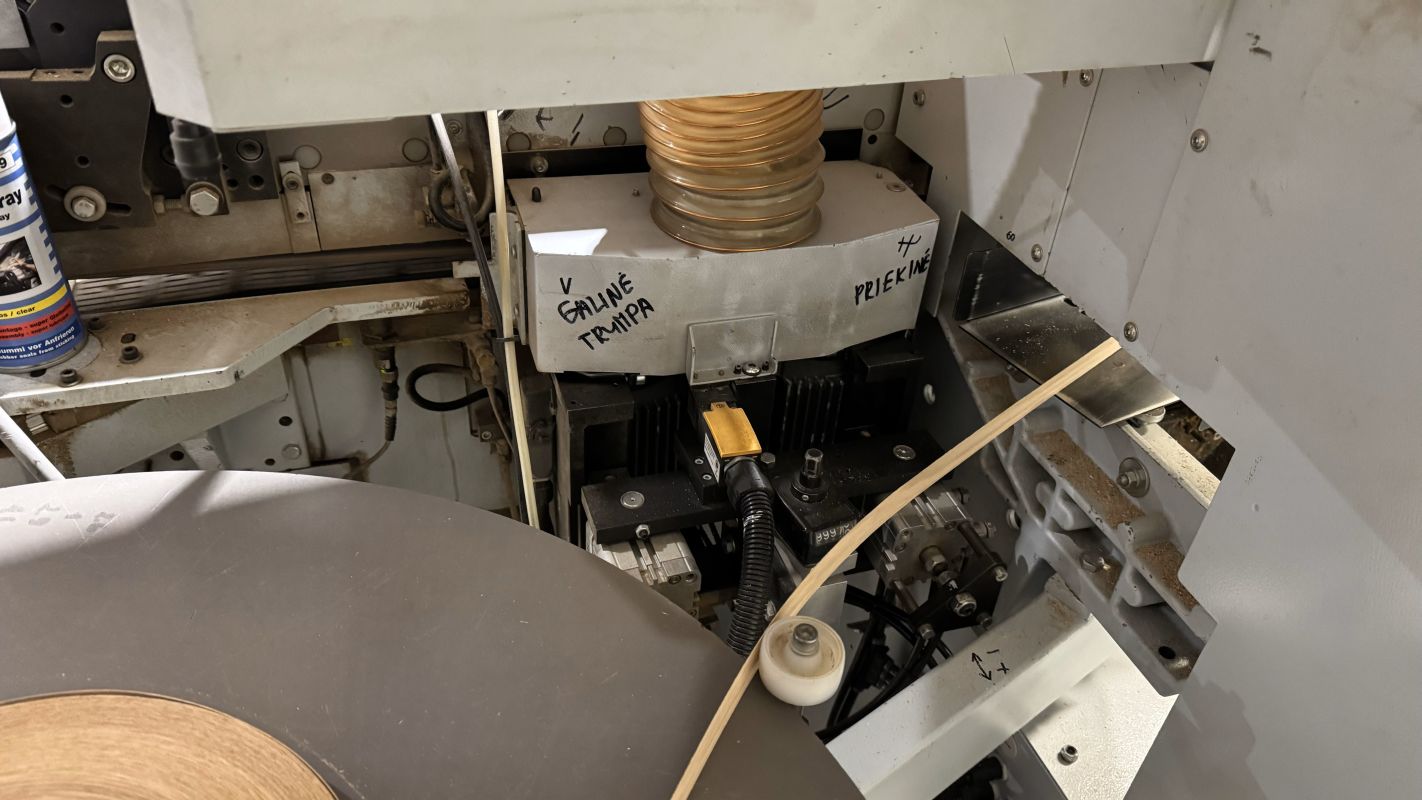 Single sided edge banding machine with Workpiece return / BRANDT / KDF 991