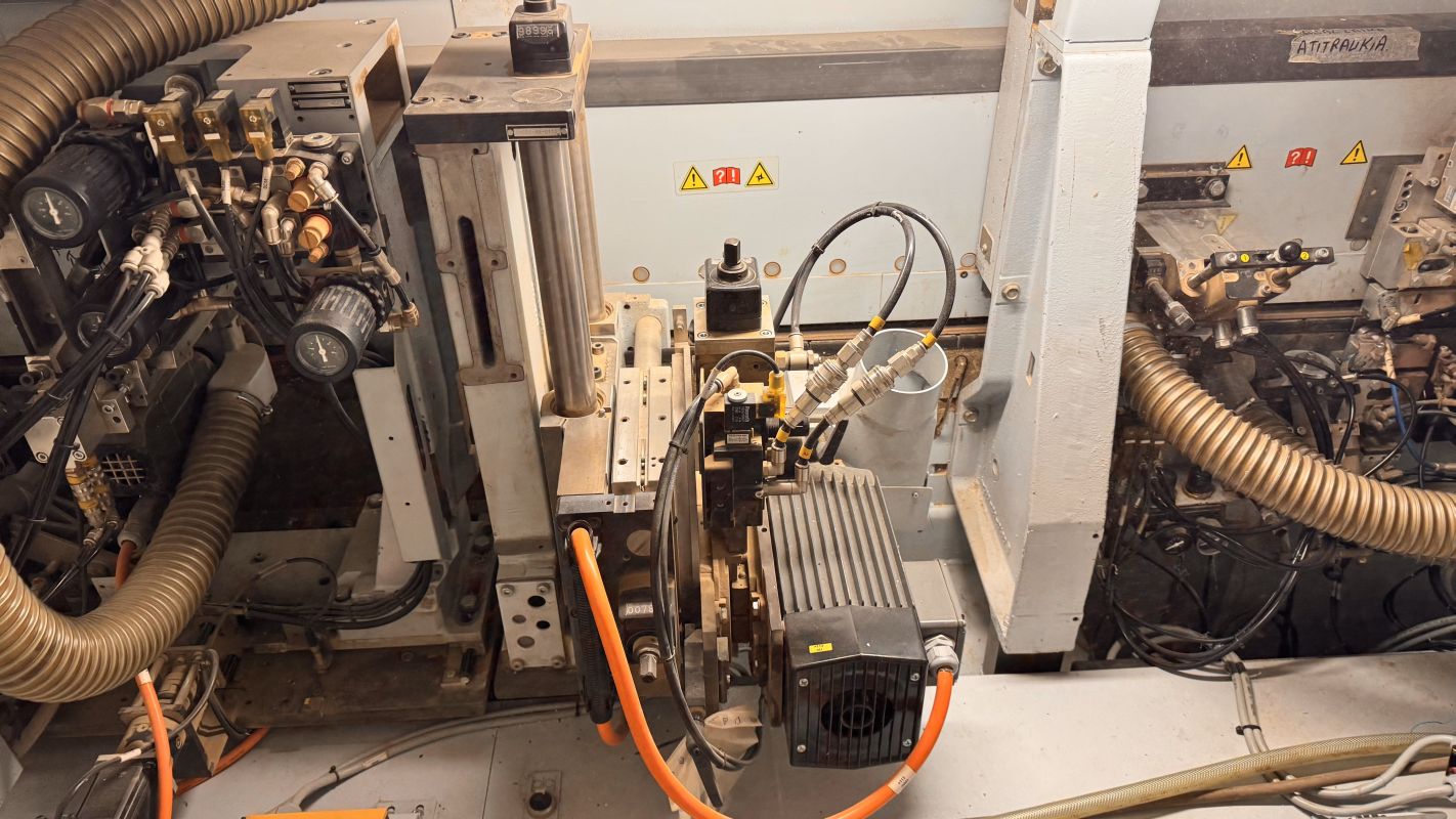 Single sided edge banding machine with Workpiece return / BRANDT / KDF 991