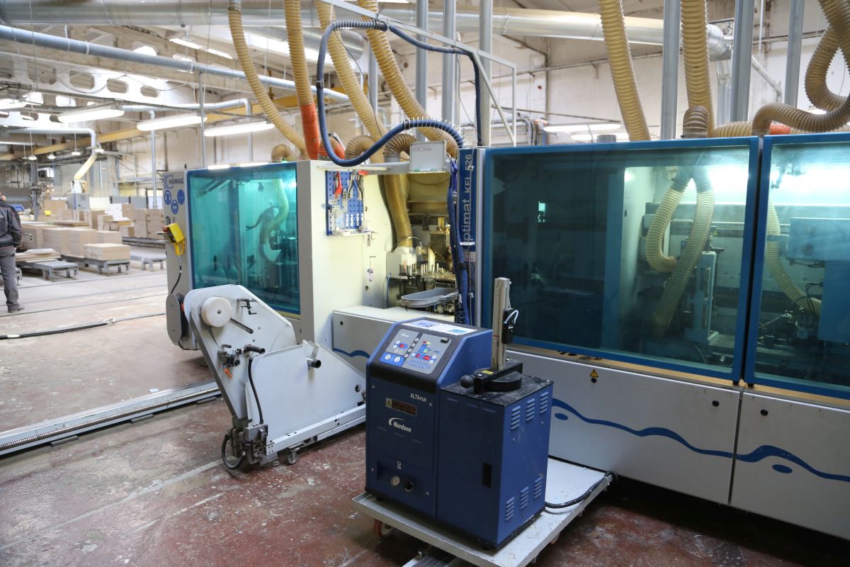 double-sided edge banding machine / HOMAG / KFL526/C