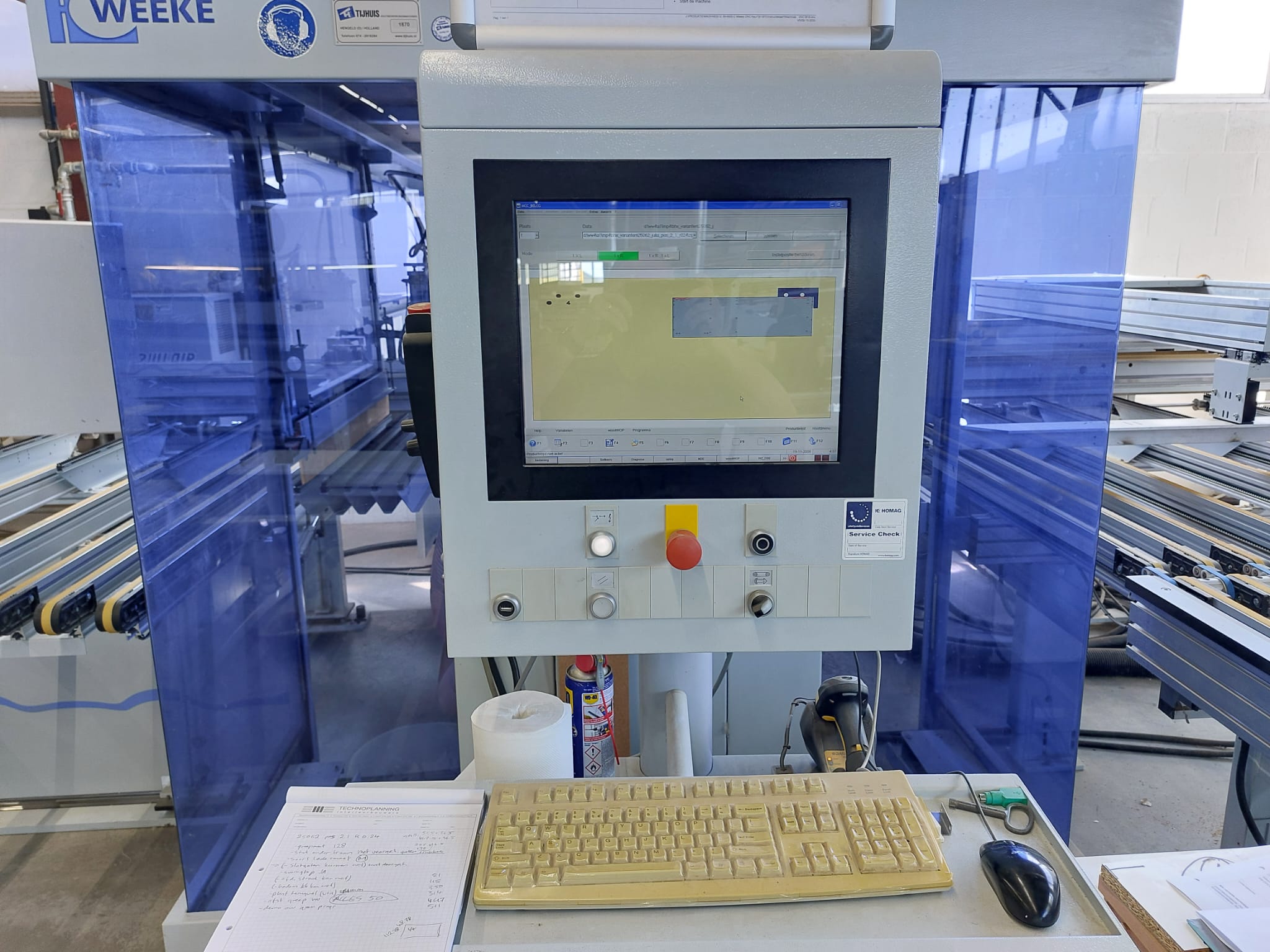 CNC machining center / WEEKE / Optimat BHX 500/D