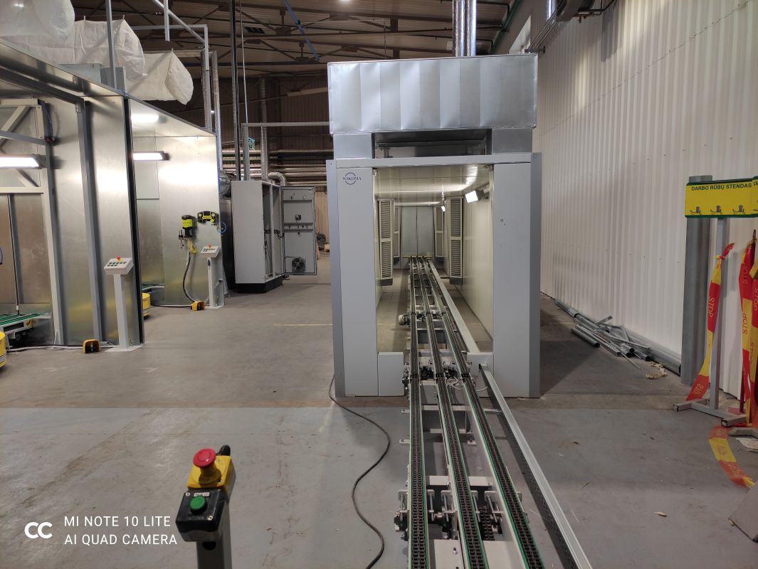 Lacquering line of narrow edge surfaces / WIKOMA / 