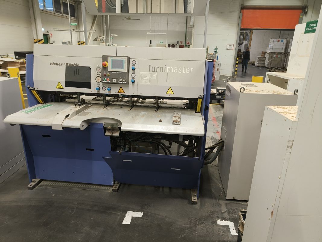 veneering machine with direct stacking / Fischer & Rückle / FZR15 / DAR 22