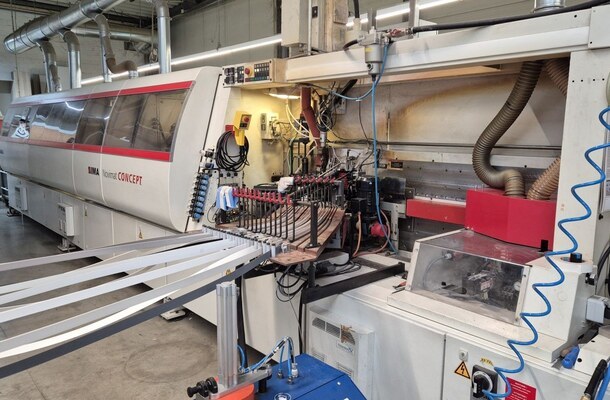 single-sided edge banding machine / IMA / Novimat Concept/I/G80/440/R3