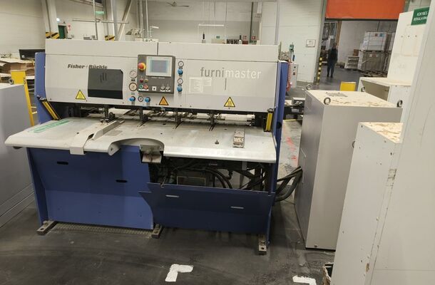 veneering machine with direct stacking / Fischer & Rückle / FZR15 / DAR 22