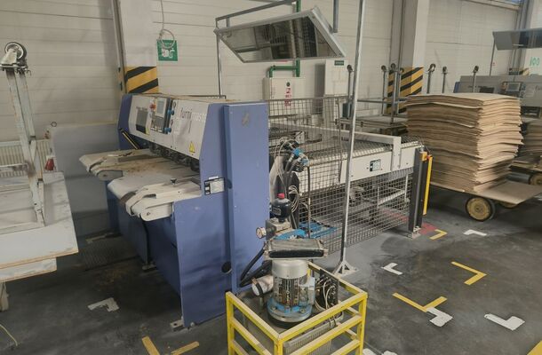 veneering machine with direct stacking / FISCHER & RüCKLE / FZR15 / DAR 12